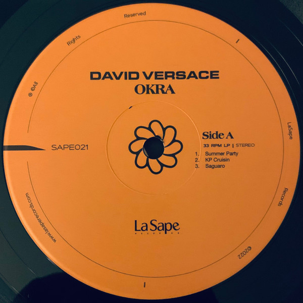 David Versace - Okra | La Sape Records (SAPE021) - 3 David Versace - Okra | La Sape Records (SAPE021) - 3