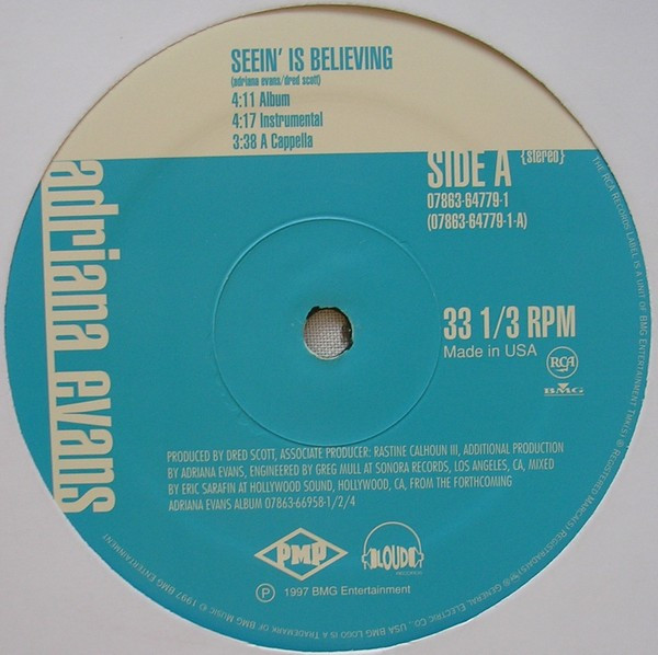Adriana Evans - Seein' Is Believing / Reality | Loud Records (07863-64779-1) - 2