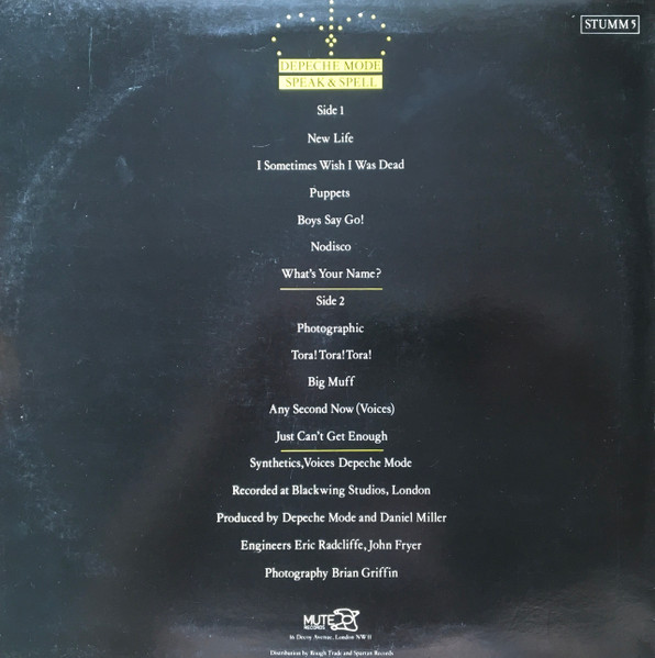 Depeche Mode - Speak & Spell | Mute (STUMM 5) - 2 Depeche Mode - Speak & Spell | Mute (STUMM 5) - 2