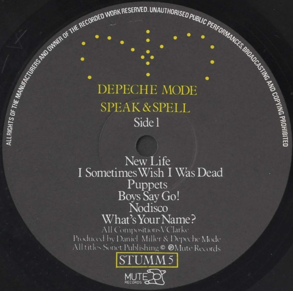 Depeche Mode - Speak & Spell | Mute (STUMM 5) - 3 Depeche Mode - Speak & Spell | Mute (STUMM 5) - 3