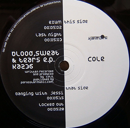Cole - Blood, Sweat & Tears E.P. | Kazumi (kaz 36) - 2