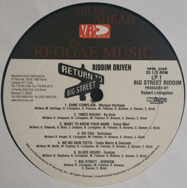 Various - Return To Big Street | VP Records (VPRL2295) - 2