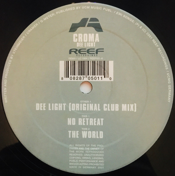 Croma - Dee Light | Reef Recordings (REEF051-6) - 2