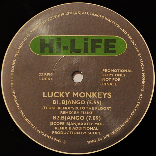 Lucky Monkeys - Bjango | Hi Life Recordings (LUCK1) - 4