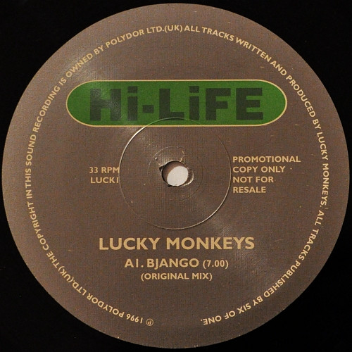 Lucky Monkeys - Bjango | Hi Life Recordings (LUCK1) - 3