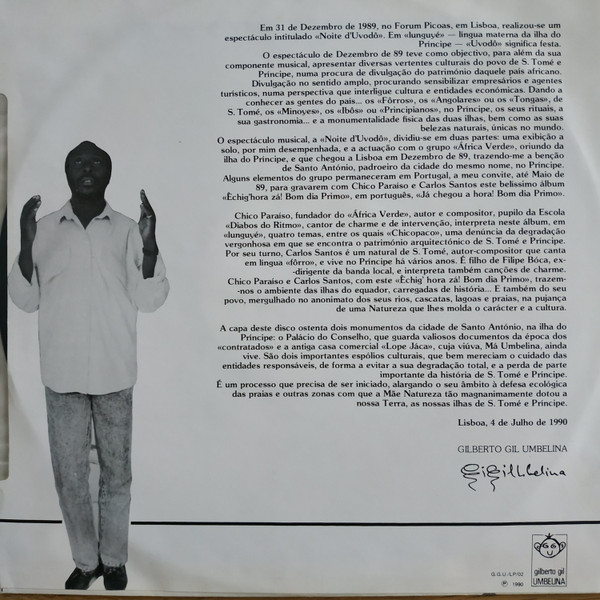 Carlos Santos , Chico Paraíso - Êchigá Hora Zá! Bom Dia Primo | Gilberto Gil Umbelina (G.G.U./LP/02) - 3