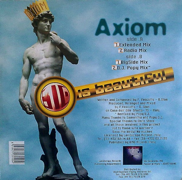 Axiom - Big Is Beautiful | Landscape Records (LSP 1095) - 2 Axiom - Big Is Beautiful | Landscape Records (LSP 1095) - 2