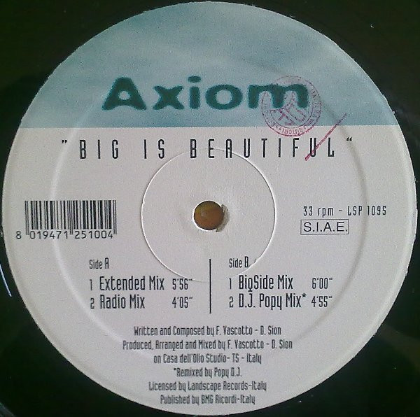 Axiom - Big Is Beautiful | Landscape Records (LSP 1095) - 3 Axiom - Big Is Beautiful | Landscape Records (LSP 1095) - 3