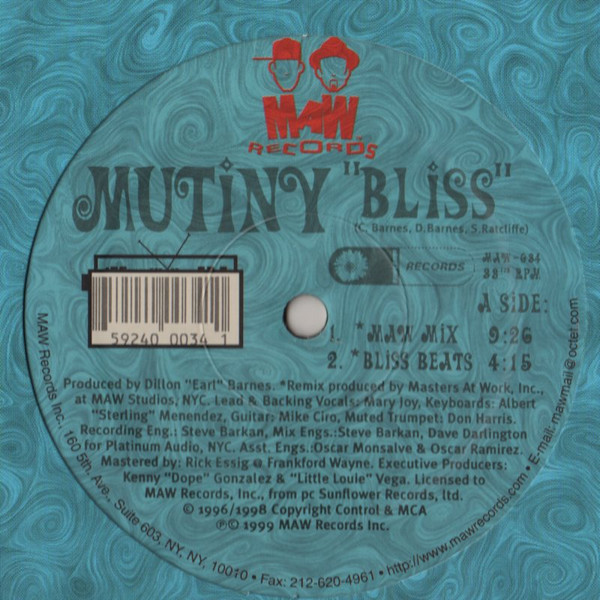 Mutiny - Bliss | MAW Records (MAW-034) - 2