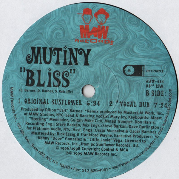 Mutiny - Bliss | MAW Records (MAW-034) - 3