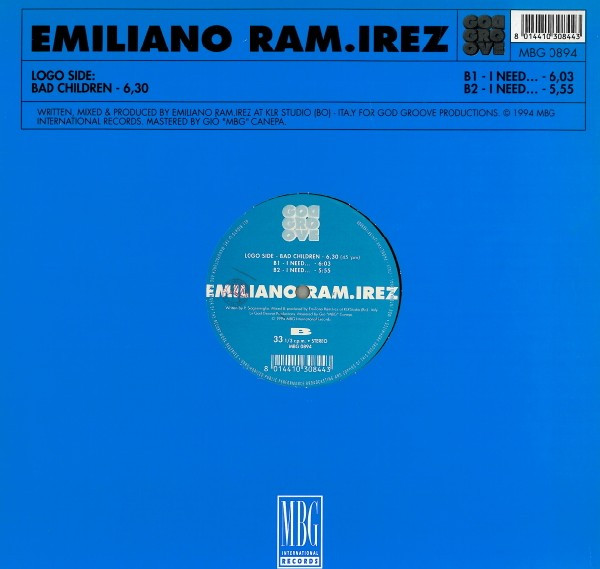Emiliano Ram. Irez - Bad Children | God Groove (MBG 0894)