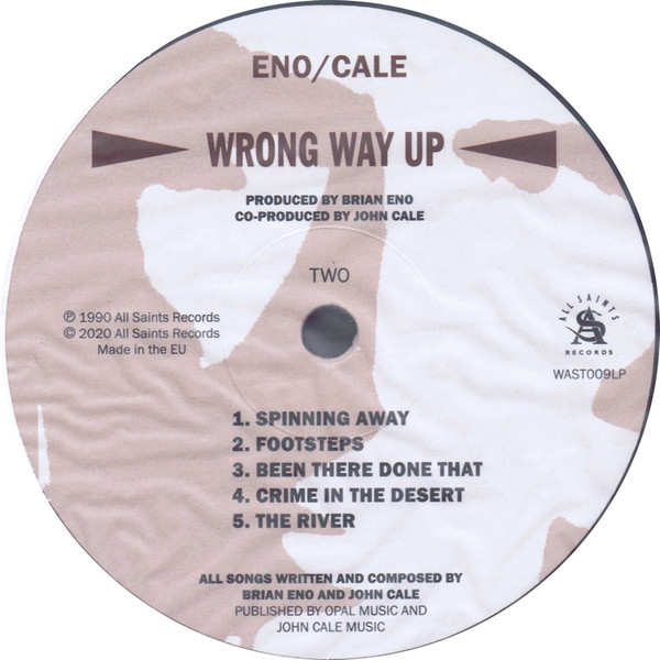 Brian Eno / John Cale - Wrong Way Up | All Saints Records (WAST009LP) - 3 Brian Eno / John Cale - Wrong Way Up | All Saints Records (WAST009LP) - 3