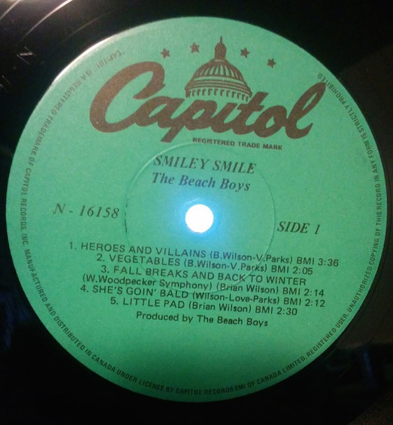 The Beach Boys - Smiley Smile | Capitol Records (N-16158) - 3