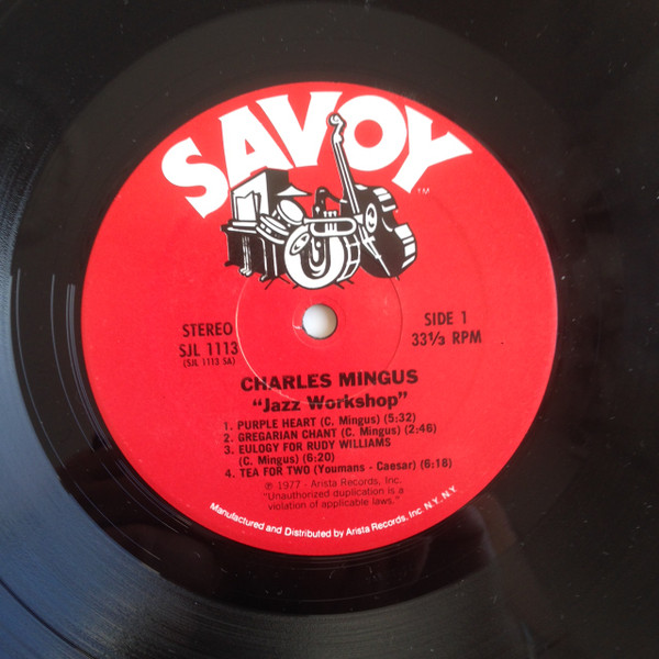 Charles Mingus - Jazz Workshop | Savoy Records (SJL 1113) - 3