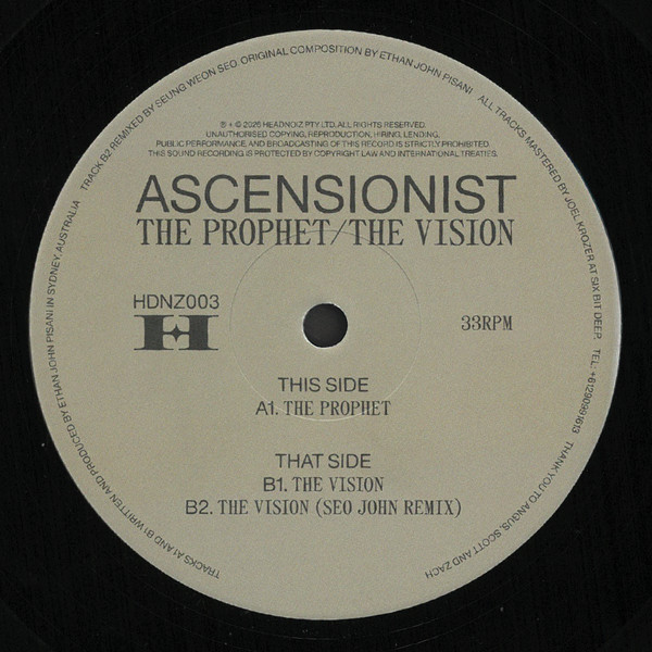 Ascensionist - The Prophet/The Vision | Headnoiz (HDNZ003) - 2
