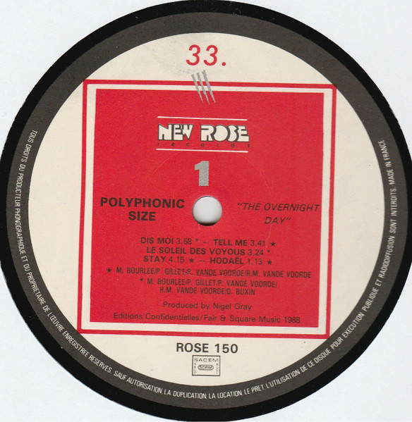 Polyphonic Size - The Overnight Day | New Rose Records (ROSE 150) - 3 Polyphonic Size - The Overnight Day | New Rose Records (ROSE 150) - 3