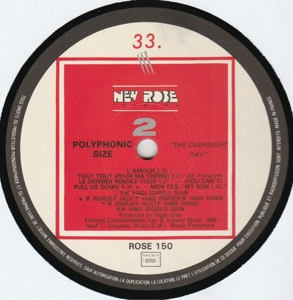 Polyphonic Size - The Overnight Day | New Rose Records (ROSE 150) - 4 Polyphonic Size - The Overnight Day | New Rose Records (ROSE 150) - 4