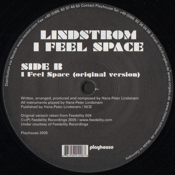 Lindstrøm - I Feel Space (M.A.N.D.Y. Rmx) | Playhouse (Play 109) - 3