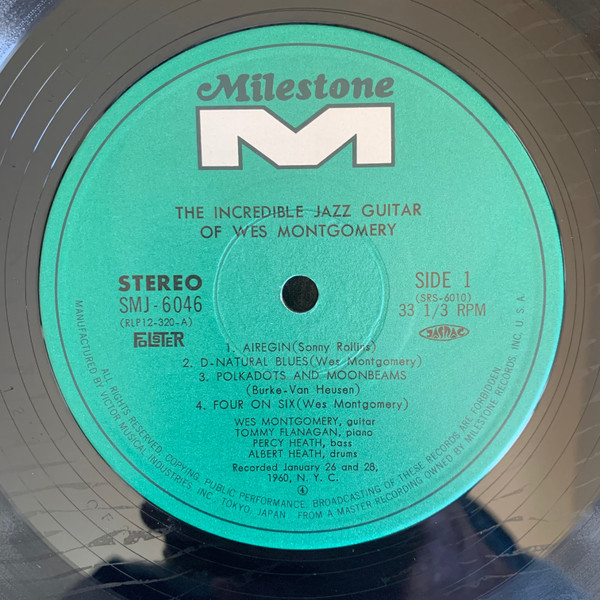 Wes Montgomery - The Incredible Jazz Guitar Of Wes Montgomery | Milestone (SMJ-6046) - 3