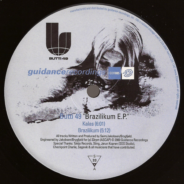 Butti 49 - Brazilikum E.P. | Guidance Recordings (GDR085)
