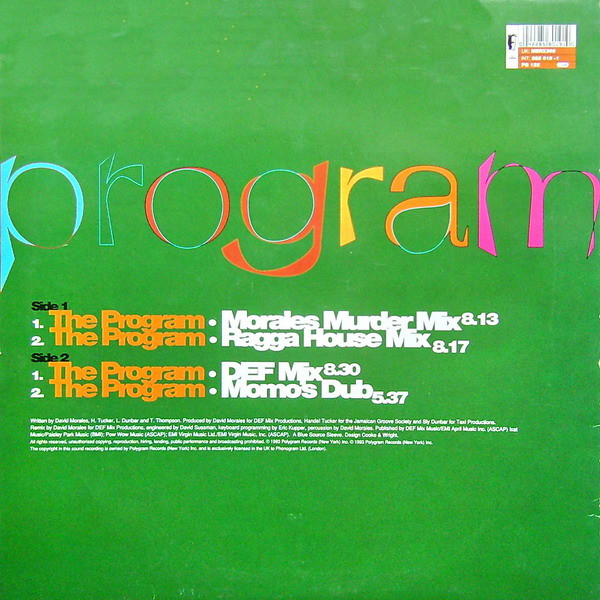 David Morales & The Bad Yard Club - The Program | Mercury (MERX 396) - 2