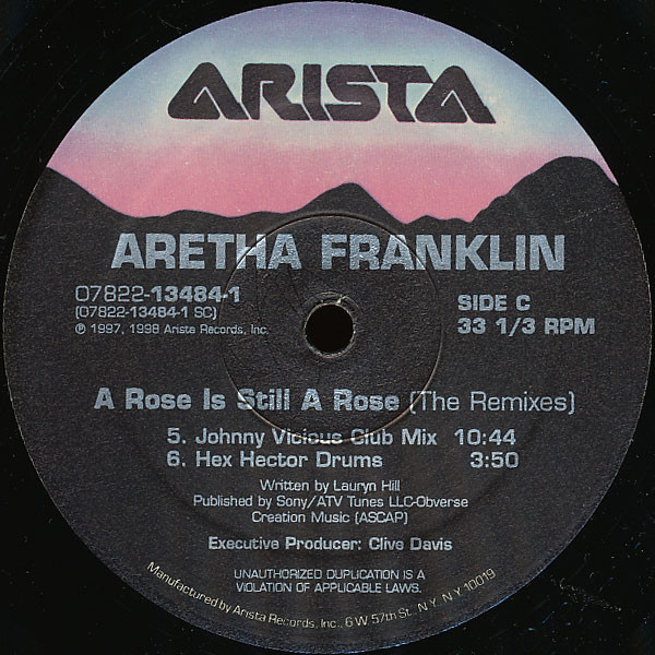 Aretha Franklin - A Rose Is Still A Rose (The Remixes) | Arista (07822-13484-1) - 4