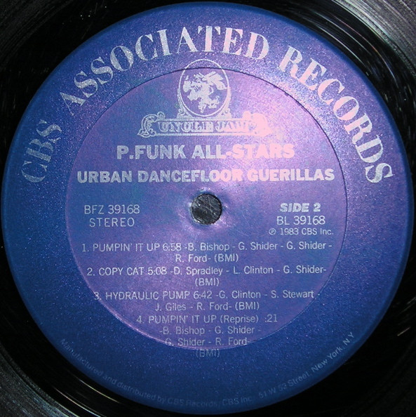 P-Funk All Stars - Urban Dancefloor Guerillas | CBS Associated Records (BFZ 39168) - 3
