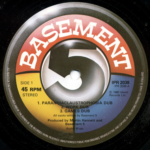 Basement 5 - In Dub | Island Records (IPR 2038) - 3 Basement 5 - In Dub | Island Records (IPR 2038) - 3