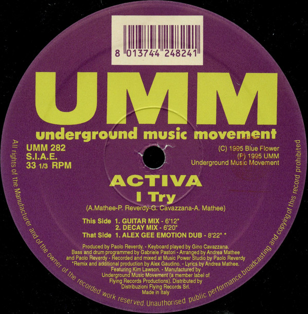 Activa - I Try | UMM (UMM 282)