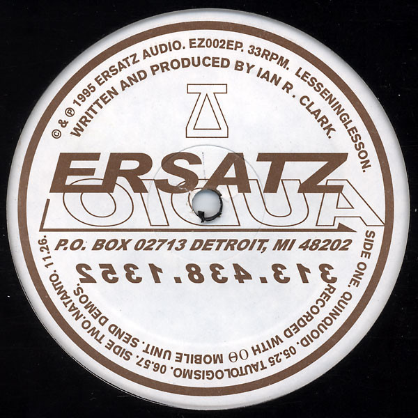 Lessening Lesson - Lesseninglesson | Ersatz Audio (EZ002EP) - main Lessening Lesson - Lesseninglesson | Ersatz Audio (EZ002EP) - main