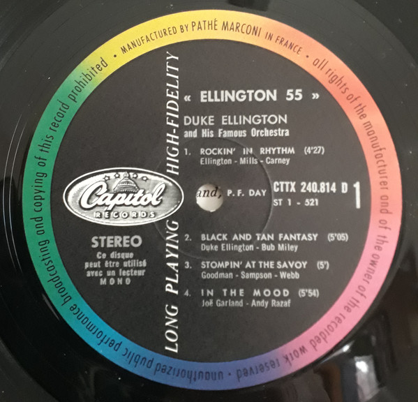 Duke Ellington - Ellington 55 | Capitol Records (CTTX 240.814) - 2