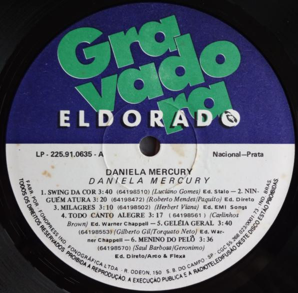 Daniela Mercury - Daniela Mercury | Eldorado (225.91.0635) - 3