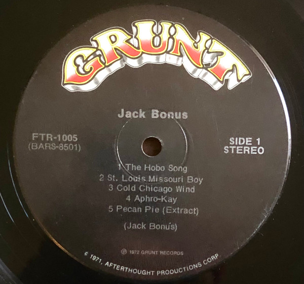Jack Bonus - Jack Bonus | Grunt (FTR-1005) - main