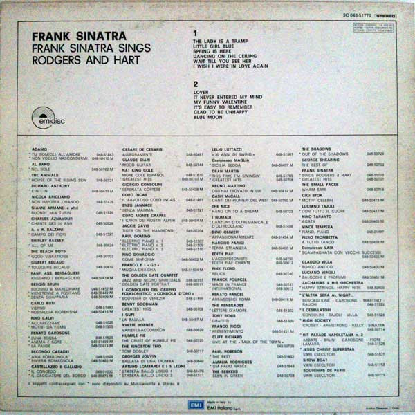 Frank Sinatra - Frank Sinatra Sings Rodgers And Hart | Capitol Records (3C 048-51770) - 2