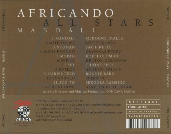 Africando - Mandali | Stern's Africa (STCD 1092) - 2 Africando - Mandali | Stern's Africa (STCD 1092) - 2