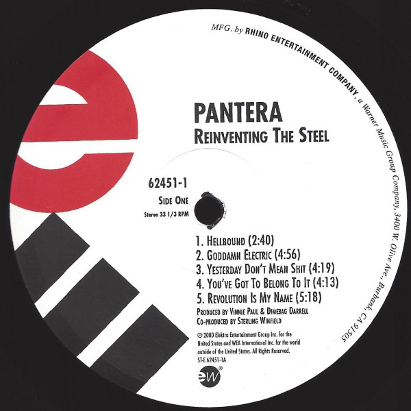 Pantera - Reinventing The Steel | Elektra (62451-1) - 3 Pantera - Reinventing The Steel | Elektra (62451-1) - 3