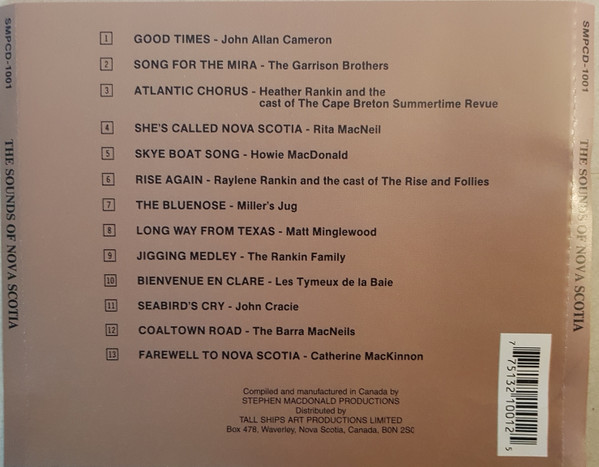 Various - The Sounds Of Nova Scotia | Stephen MacDonald Productions (SMPCD-1001) - 2