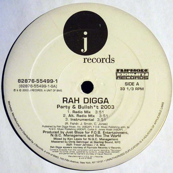 Rah Digga - Party & Bullsh*t 2003 | J Records (82876-55499-1)