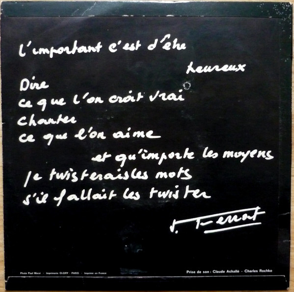 Jean Ferrat - Nuit Et Brouillard | Barclay (80 213 S) - 2