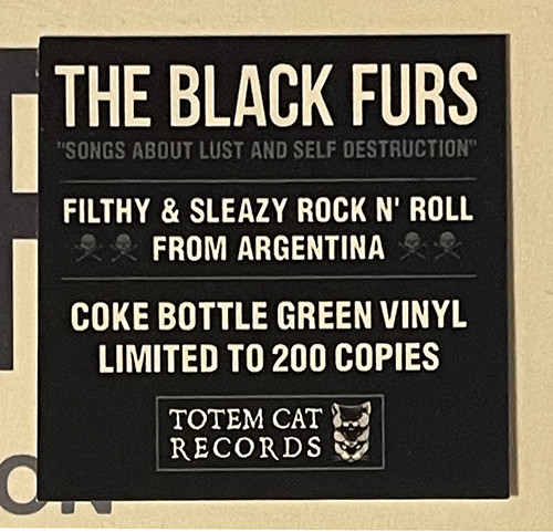 The Black Furs - Songs About Lust And Self Destruction | Totem Cat Records (TOTEM 059) The Black Furs - Songs About Lust And Self Destruction | Totem Cat Records (TOTEM 059)