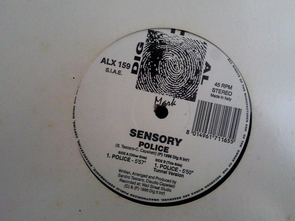 Sensory - Police | Dig It Al Mark (ALX 159)