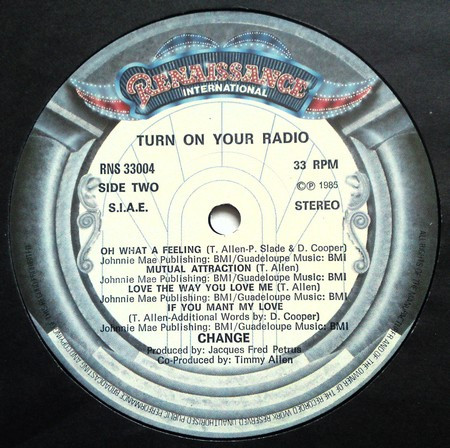 Change - Turn On Your Radio | Renaissance International (RNS 33004) - 4