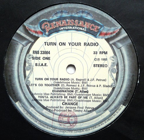 Change - Turn On Your Radio | Renaissance International (RNS 33004) - 3