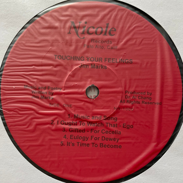 Jim Marks - Touching Your Feelings | Nicole Records (NR 1000) - 2