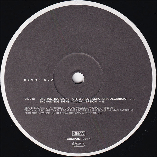 Beanfield - Enchanting Signs | Compost Records (COMPOST 061-1) - 3