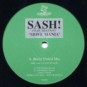 Sash! Feat. Shannon - Move Mania | Multiply Records (12MULTY45PX) - main Sash! Feat. Shannon - Move Mania | Multiply Records (12MULTY45PX) - main