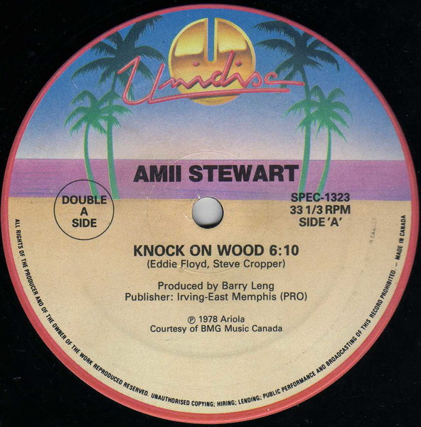 Amii Stewart / Pattie Brooks - Knock On Wood / After Dark | Unidisc (SPEC-1323) - main Amii Stewart / Pattie Brooks - Knock On Wood / After Dark | Unidisc (SPEC-1323) - main