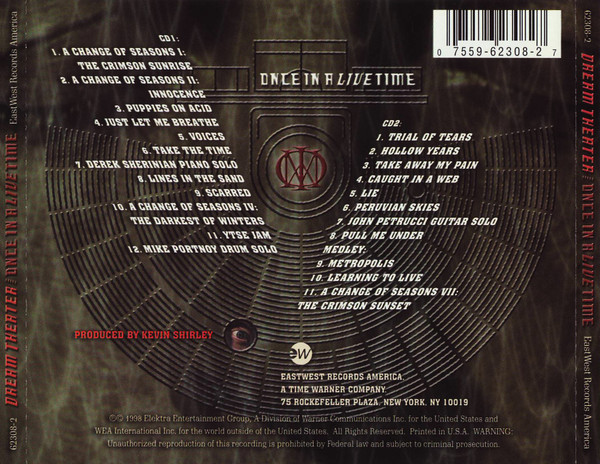 Dream Theater - Once In A Livetime CD | EastWest Records America (62308-2) - 2