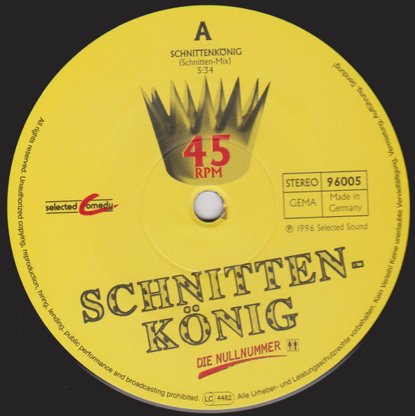 Gisbert Geier  &  Hermine Plaschke - Schnittenkönig | Selected Comedy (96005)