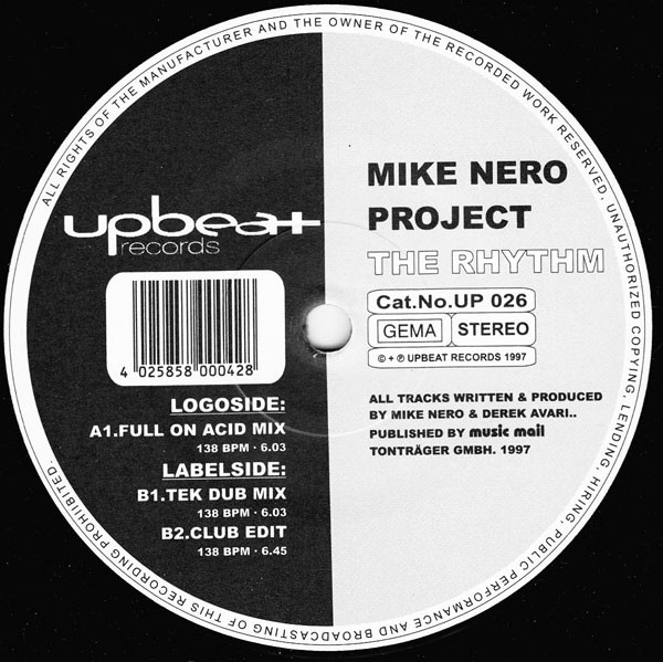 Mike Nero Project - The Rhythm | Upbeat Records (UP 026)